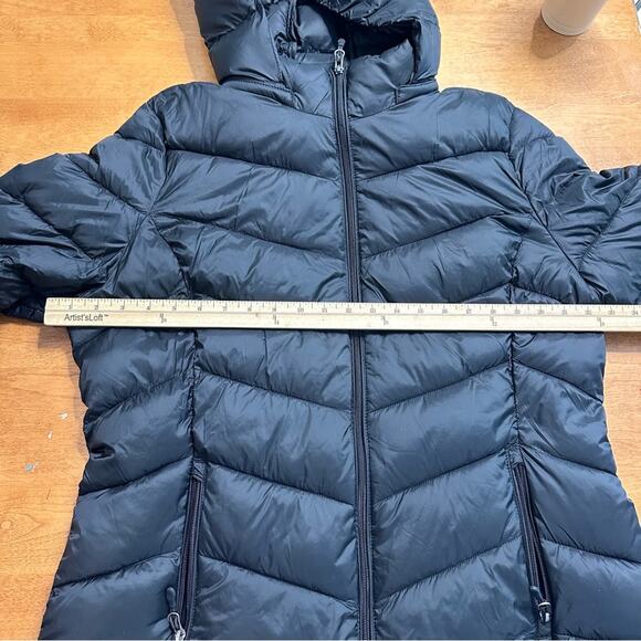 Charter Club Women's Full-Zip Packable Hooded Puffer Winter Jacket Black XL Coat - Picture 10 of 11